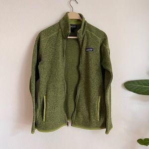 Patagonia Womens Better Sweater Fleece Jacket sz S Green
